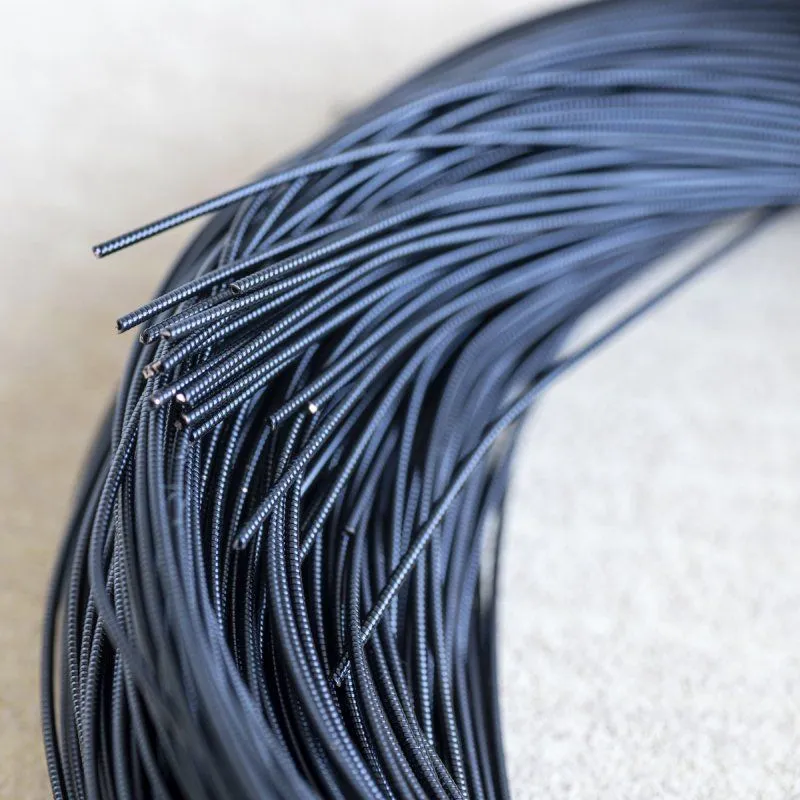 канитель жесткая, цвет черный, 1 мм