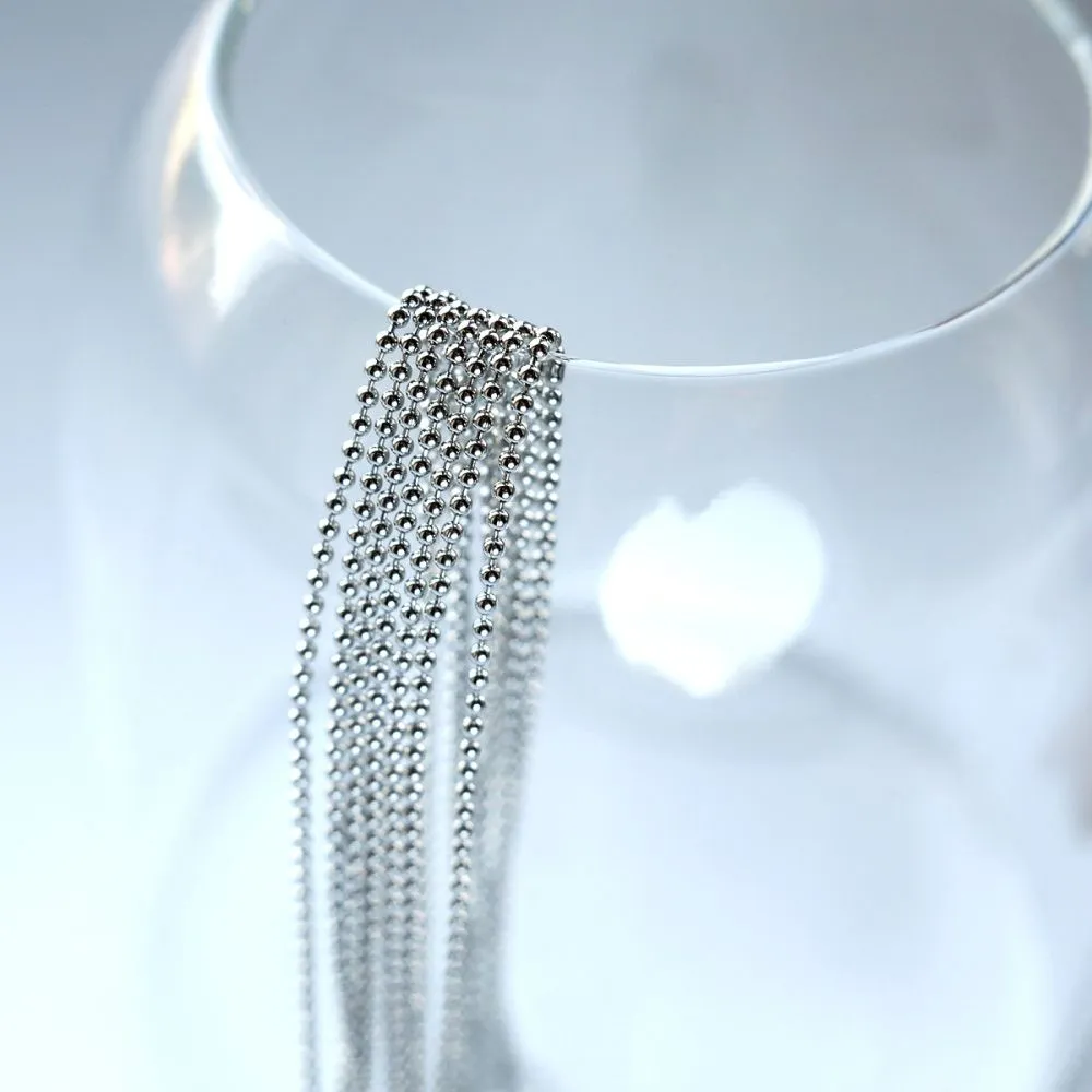 цепочка "шарик 304", цвет стальной, шарик 1.5 мм