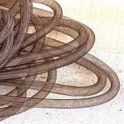 Ювелирная сетка, пластик, цвет коричневый, диаметр 8 мм