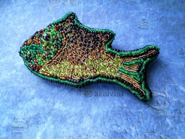 Брошь "Рыбка"
