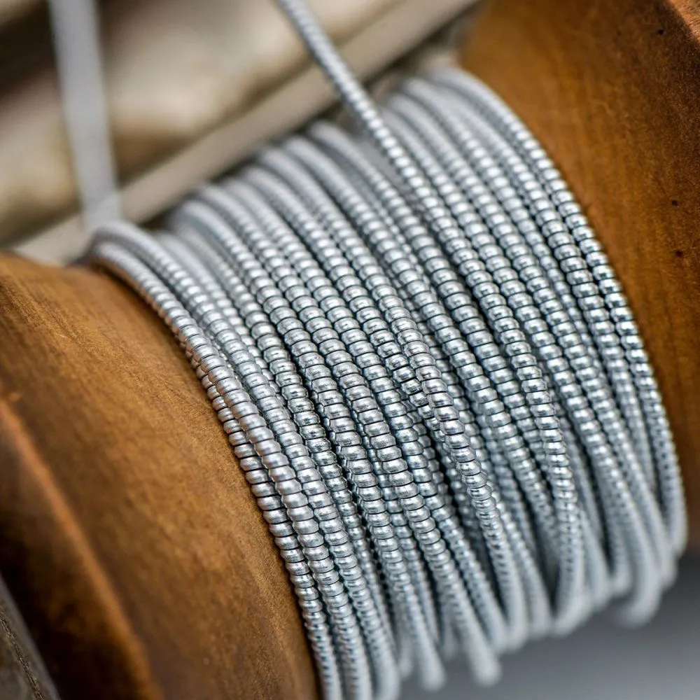 канитель жесткая, цвет серебро, 1.3 мм