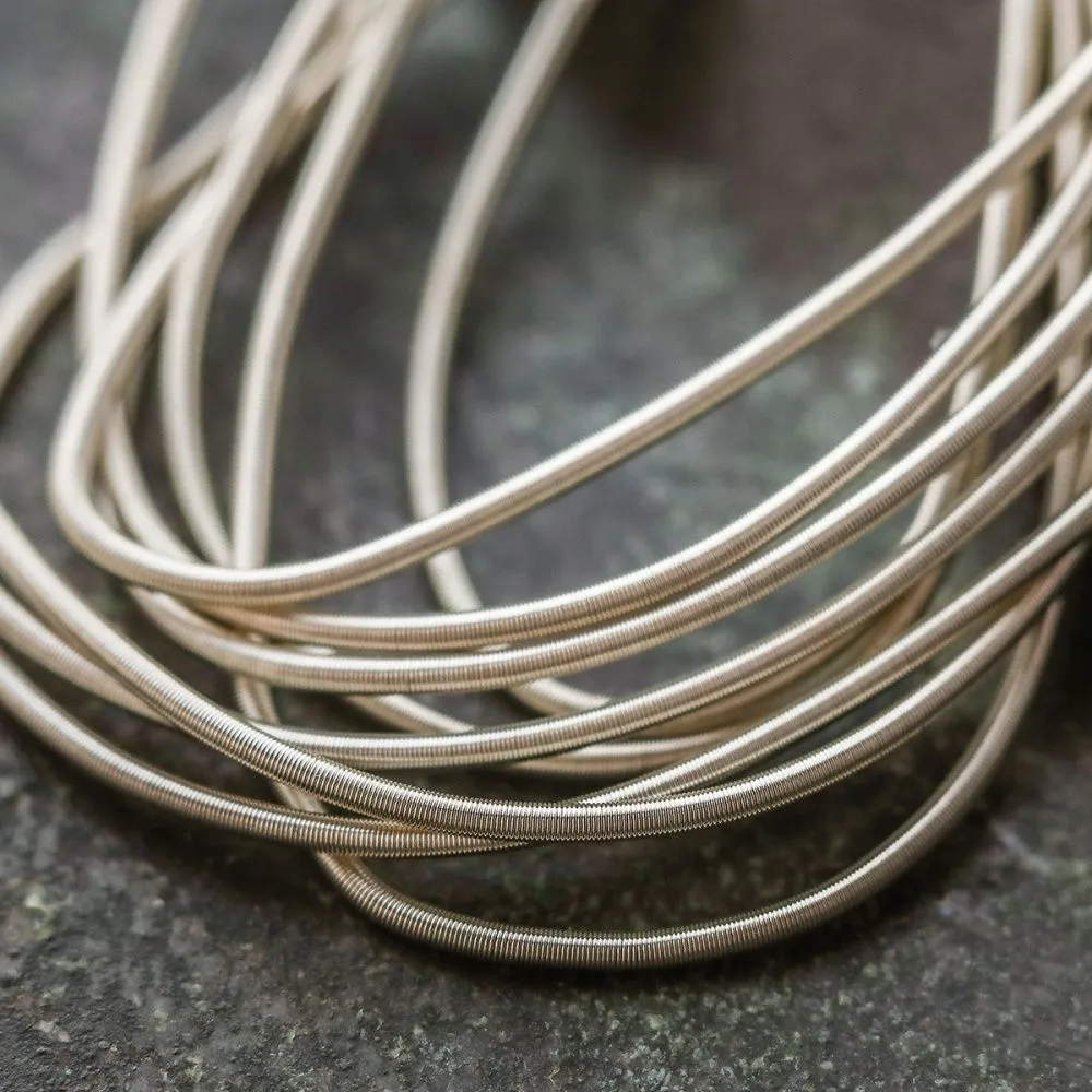 канитель мягкая, цвет бледное золото, 1 мм