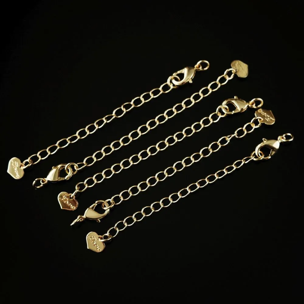 замочек-лобстер с удлинителем, позолота, 67 мм