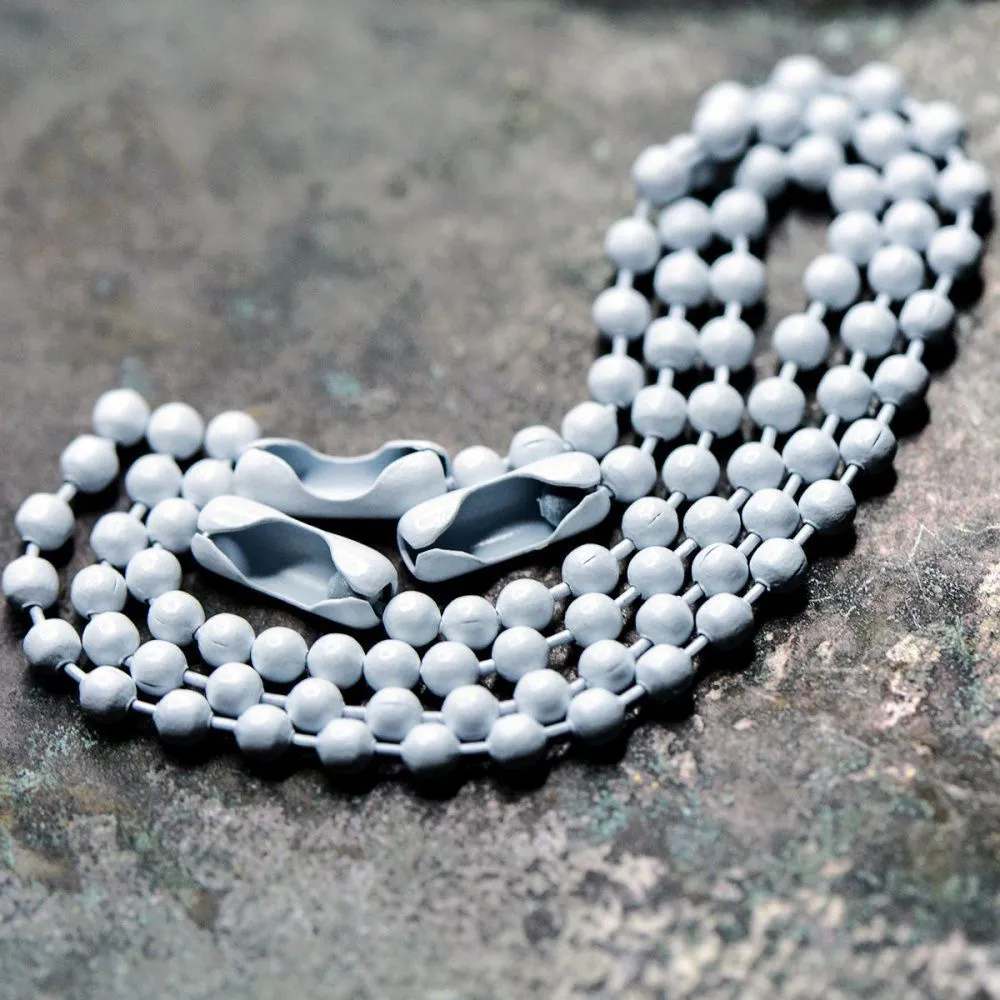 цепочка для брелока "шарик", цвет белый, 12 см