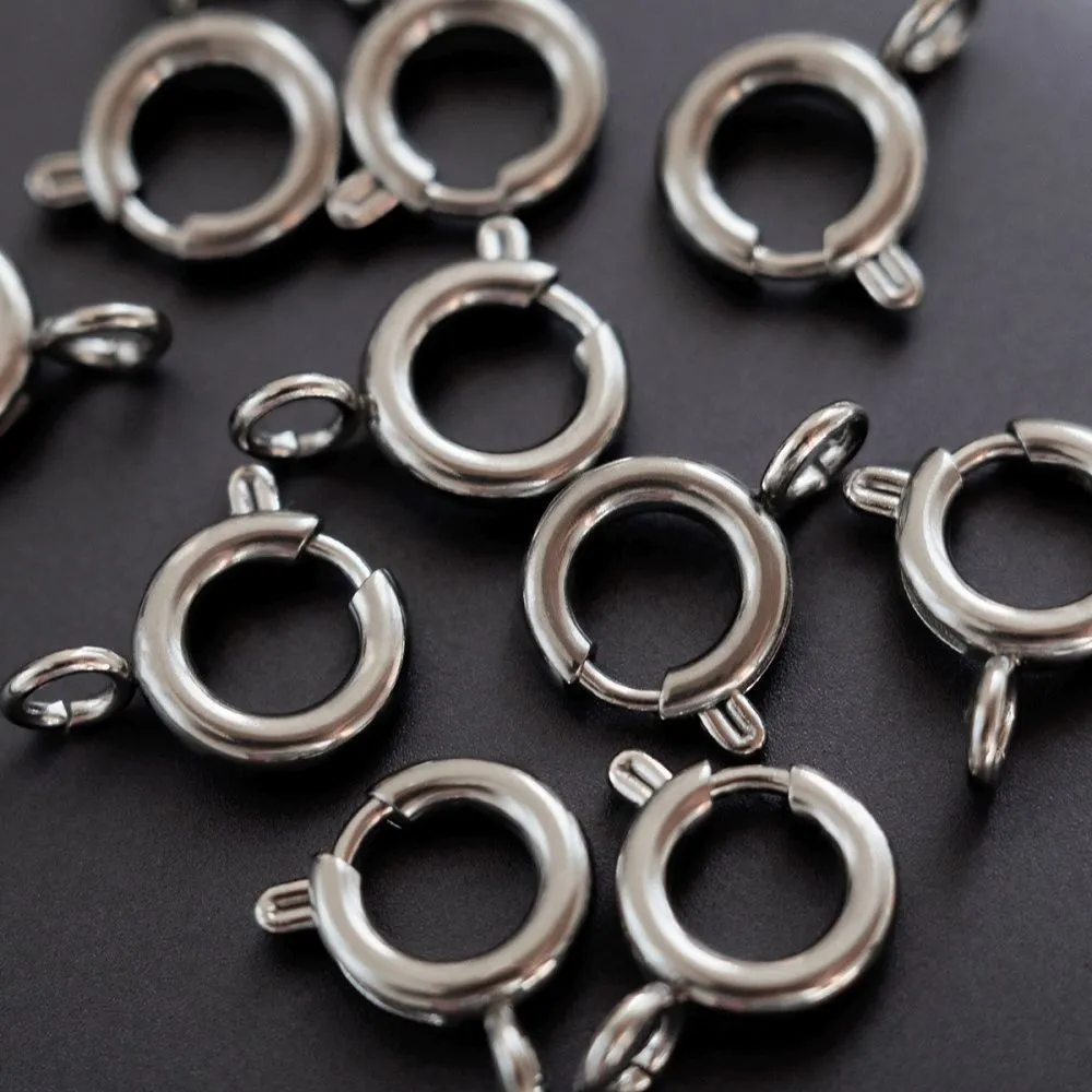 замочек шпрингельный, сталь, 11x8x2 мм