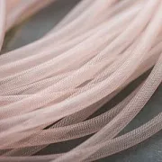 Ювелирная сетка, пластик, цвет персиковый, диаметр 8 мм