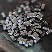 Бусина гематит синт., металлизир., плашка, цвет серебро, 5x2x2 мм