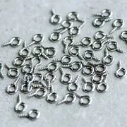 Штифт с резьбой, цвет платина, 9.8x4.32x1 мм (уп 30 шт. +/-3 шт)