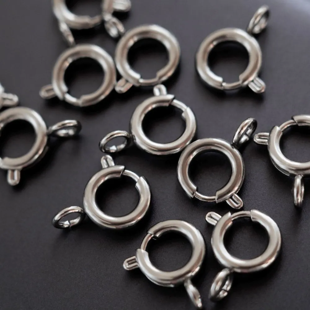 замочек шпрингельный, сталь, 11x8x2 мм