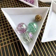 Оборудование, лоток для бисера, пластик, цвет белый, 7.3x7.3x1 см