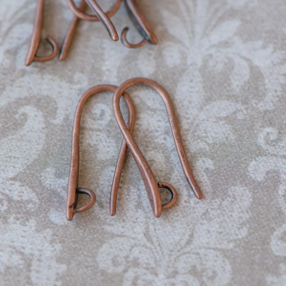 швензы "одри", цвет красная медь, 20.5x8.5х1 мм