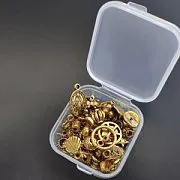 Органайзер для фурнитуры, пластик, 3.9x3.9x1.8 см