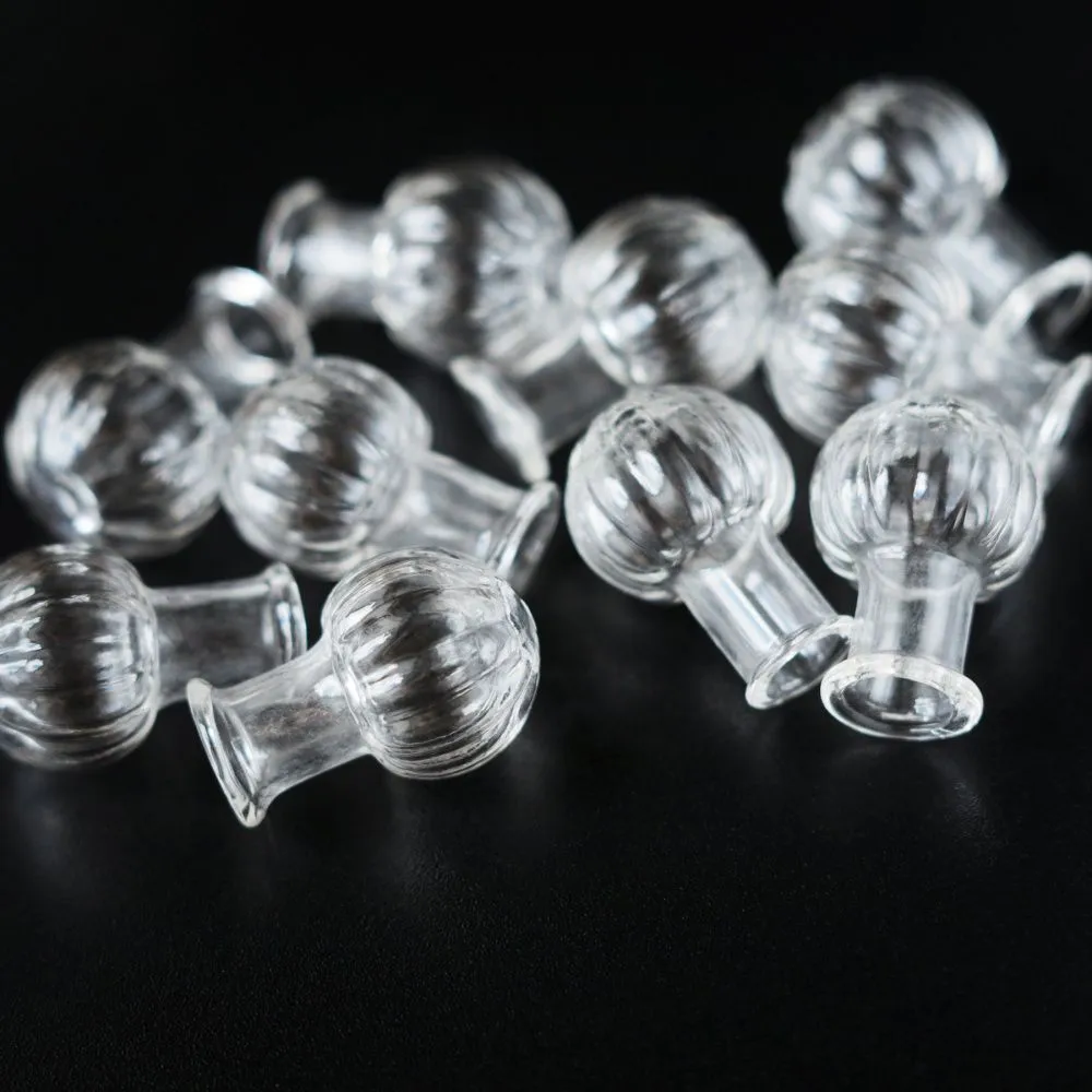 бутылочка тыква, прозрачная, 24.5x16-17.5 мм