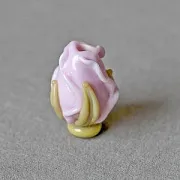 Бусина, Мурано "Розовый бутон", светло-сиреневый, 15-16х10-11 мм