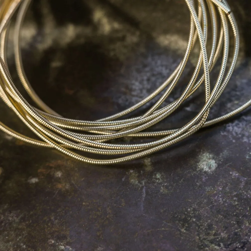 канитель жесткая, цвет бледное золото, 1 мм