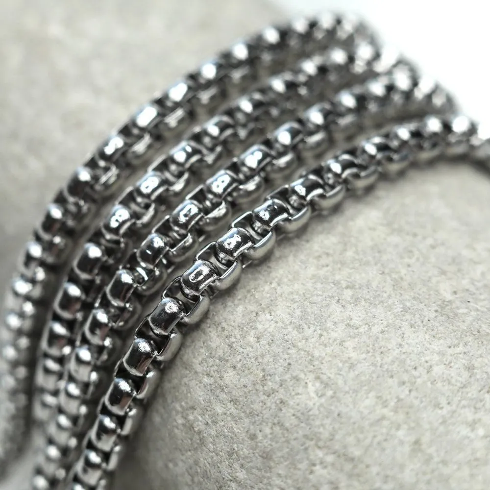 цепочка "баскет 304", цвет стальной, звено 4.5x4x2.5 мм