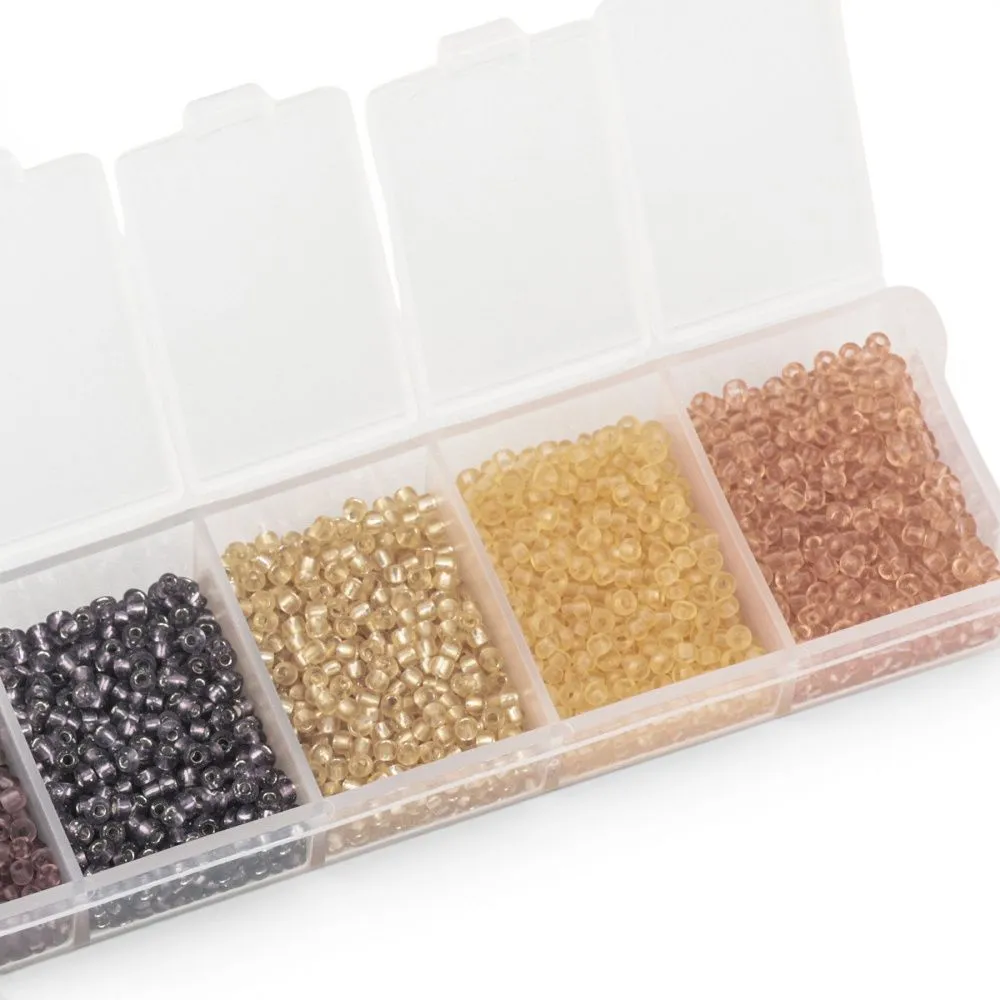 набор бисера круглого "южная ночь", 7 цветов