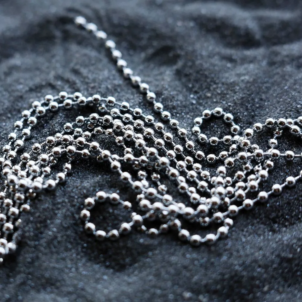 цепочка "шарик 304", цвет стальной, шарик 2.5 мм