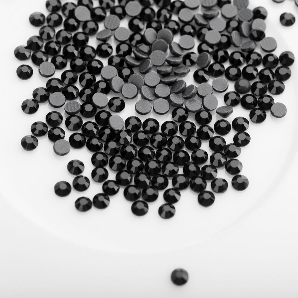 стразы термоклеевые горячей фиксации dmc, черный ав, ss10