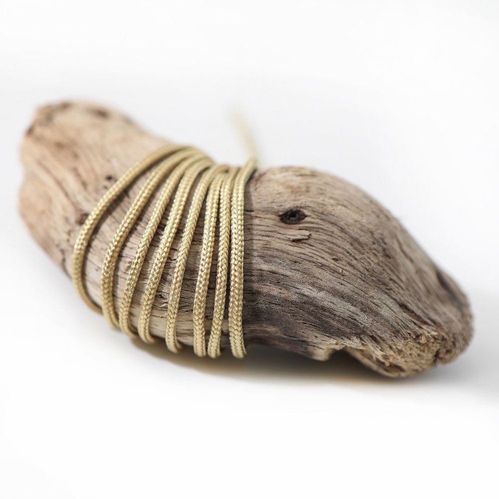 шнур, полиэстер, паракорд, цвет бежевый, 2 мм  