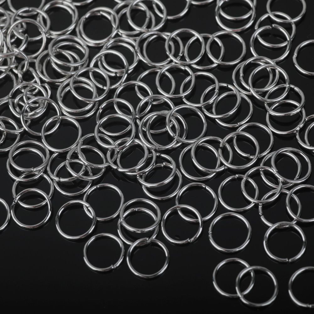 колечко соединительное 7, цвет платина, 7х0,7 мм