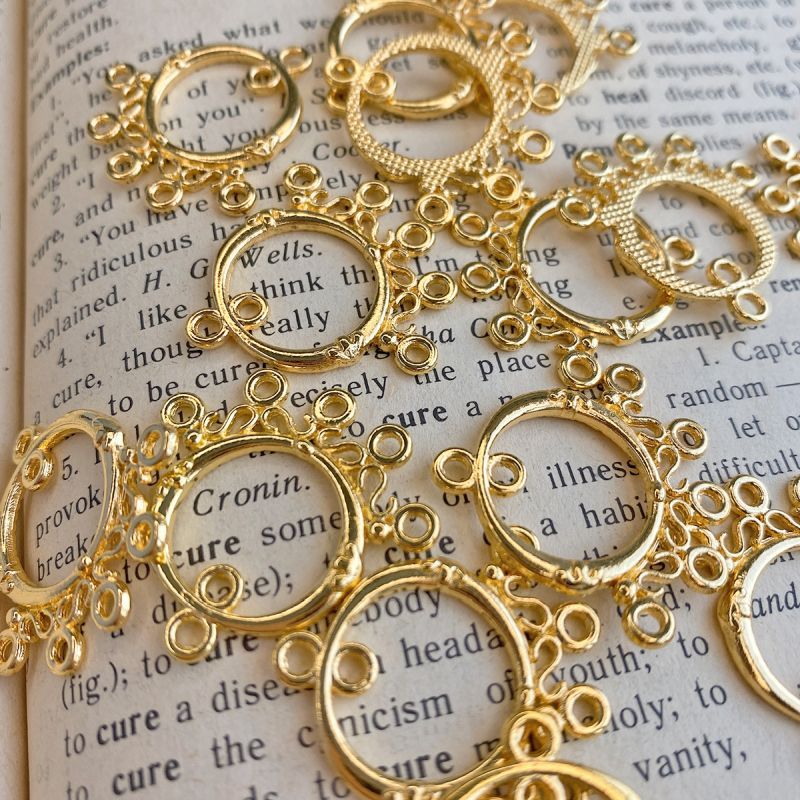 коннектор "каори", цвет золото, 26x25x3 мм