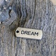 Подвеска металлическая "Бланк-DREAM", цвет античное серебро, 21x8x2 мм