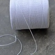 Шнур вощеный, цвет белый, 1х0.4 мм