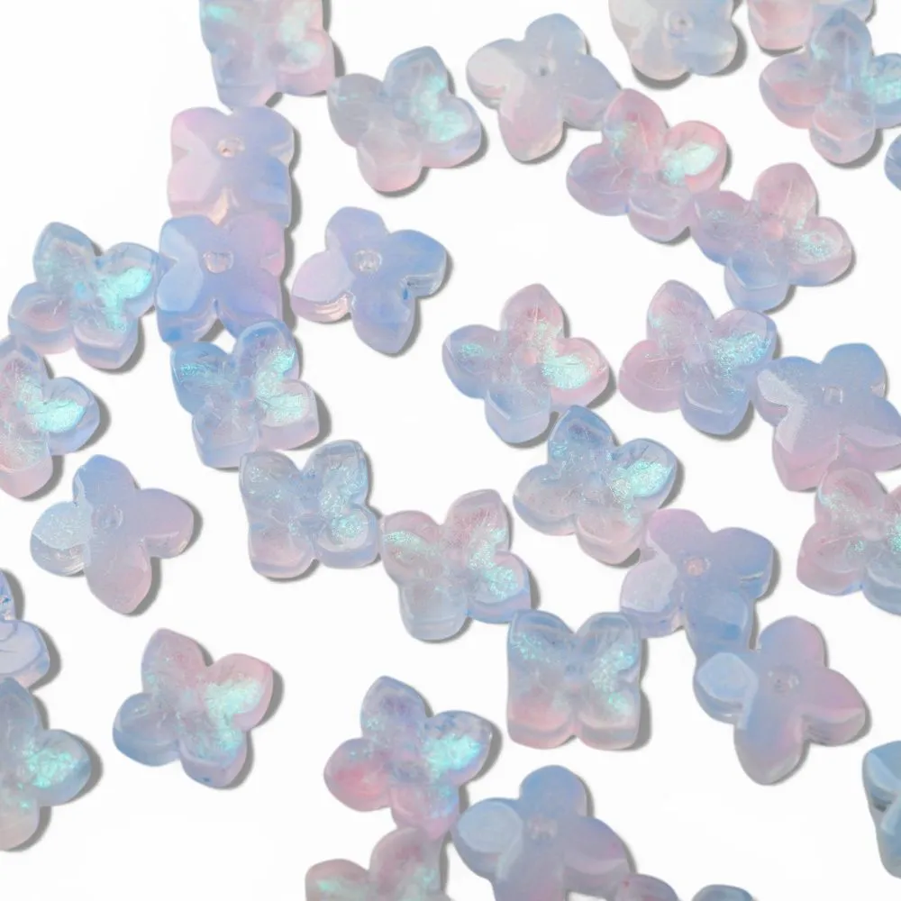 бусина "вероника", стекло, цвет св.голубой, 10x10x3.5 мм