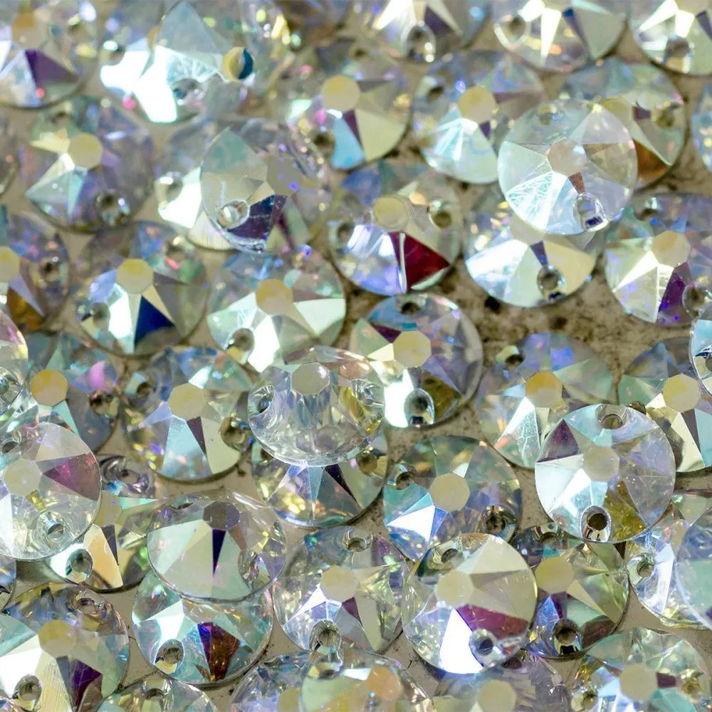 стразы пришивные round, смола, бензиновые, 8 мм