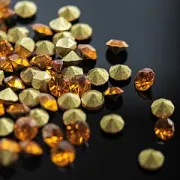 Стразы горный хрусталь, цвет желтый, 2.8 мм (уп 10 шт)
