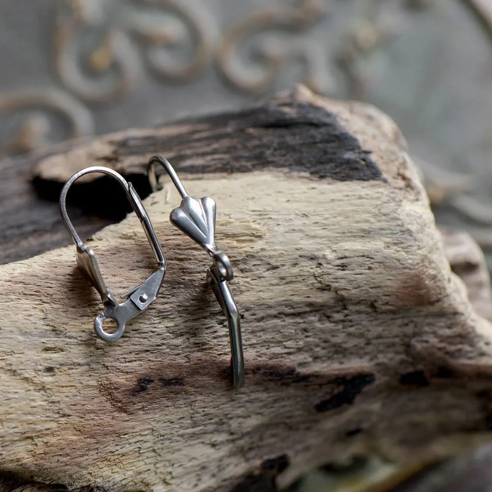 швензы "барбара", сталь гипоаллергенная, 18x11x5.5 мм