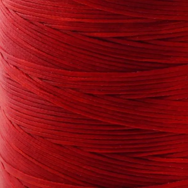 шнур вощеный, цвет красный, 1х0.4 мм