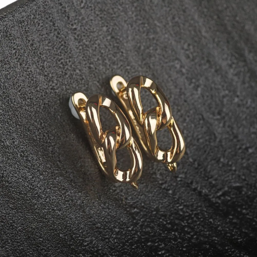 швензы "шейн", позолоченные, 21x12.5x7 мм 