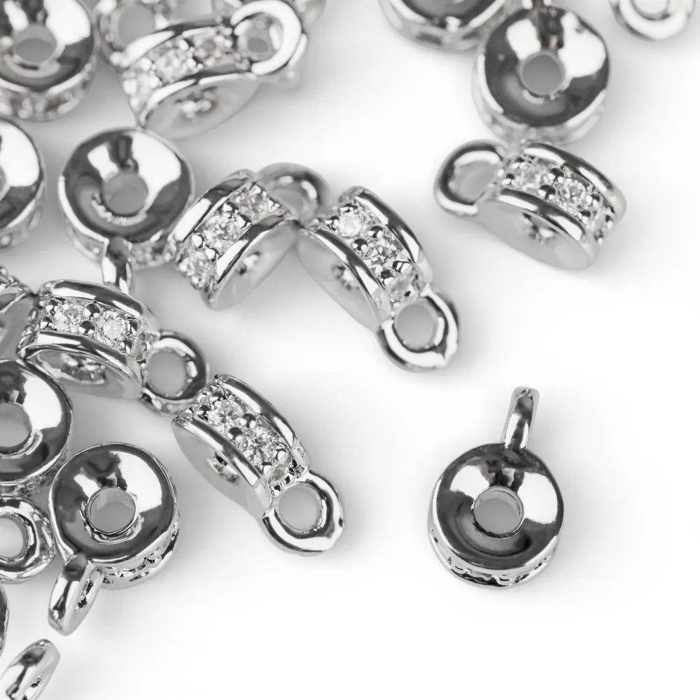 бейл "тори", покрытие платина/цирконий, 6x4x3 мм