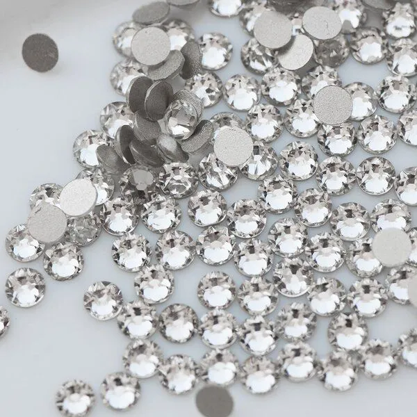 стразы клеевые холодной фиксации люкс, cristal, ss16