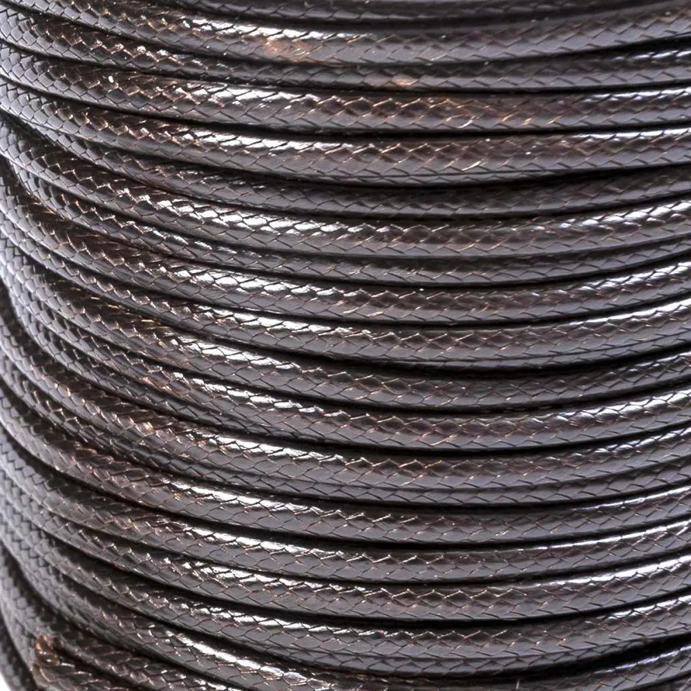 шнур вощеный, цвет кофе, 3 мм