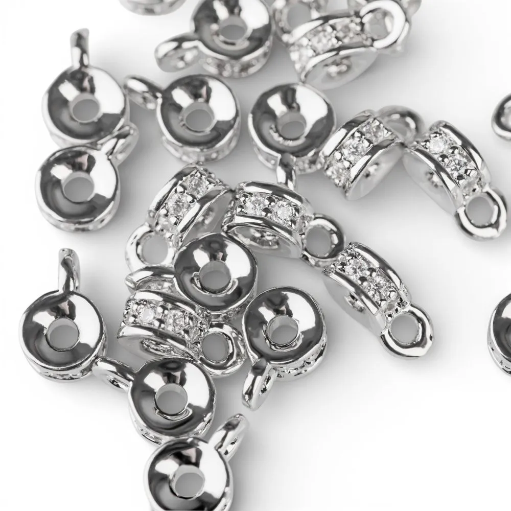 бейл "тори", покрытие платина/цирконий, 6x4x3 мм