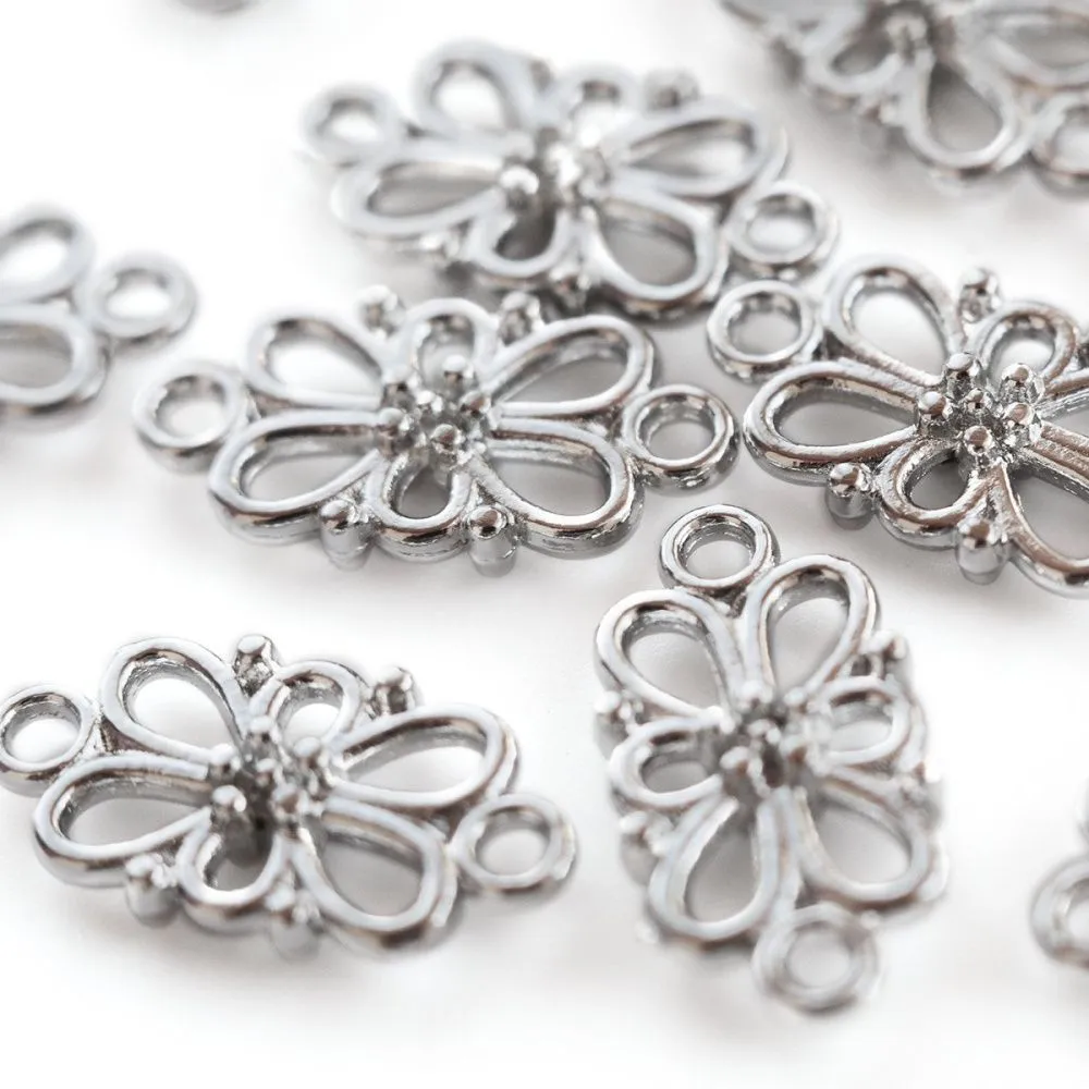 коннектор "симона", цвет платина, 16х8х3.5 мм