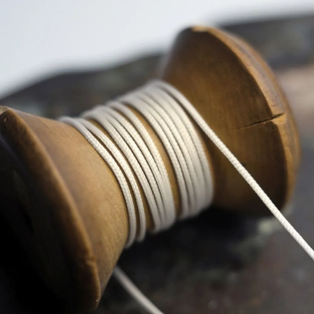 шнур, полиэстер, цвет белый с оттенком, 1 мм  