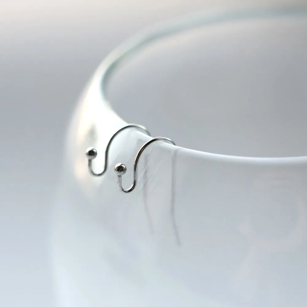 швензы "крючок", сталь гипоаллергенная, 21x12 мм