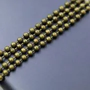 Цепочка "Шарик", цвет античная бронза, шарик 3.2 мм