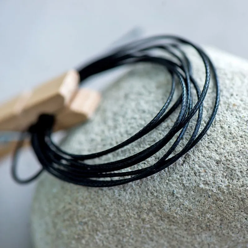 шнур вощеный, цвет черный, 0.5-0.8 мм