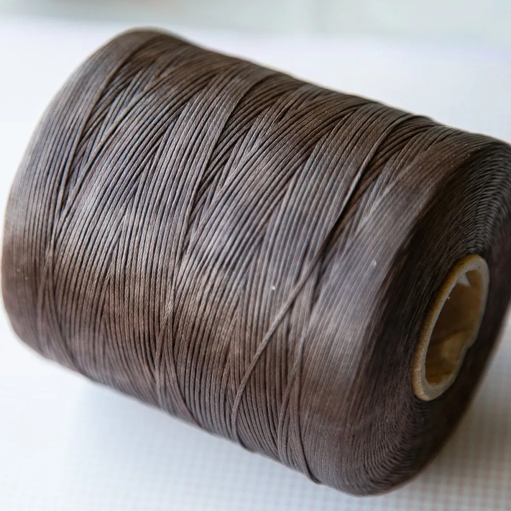 шнур вощеный, цвет коричневый темный, 1х0.5 мм