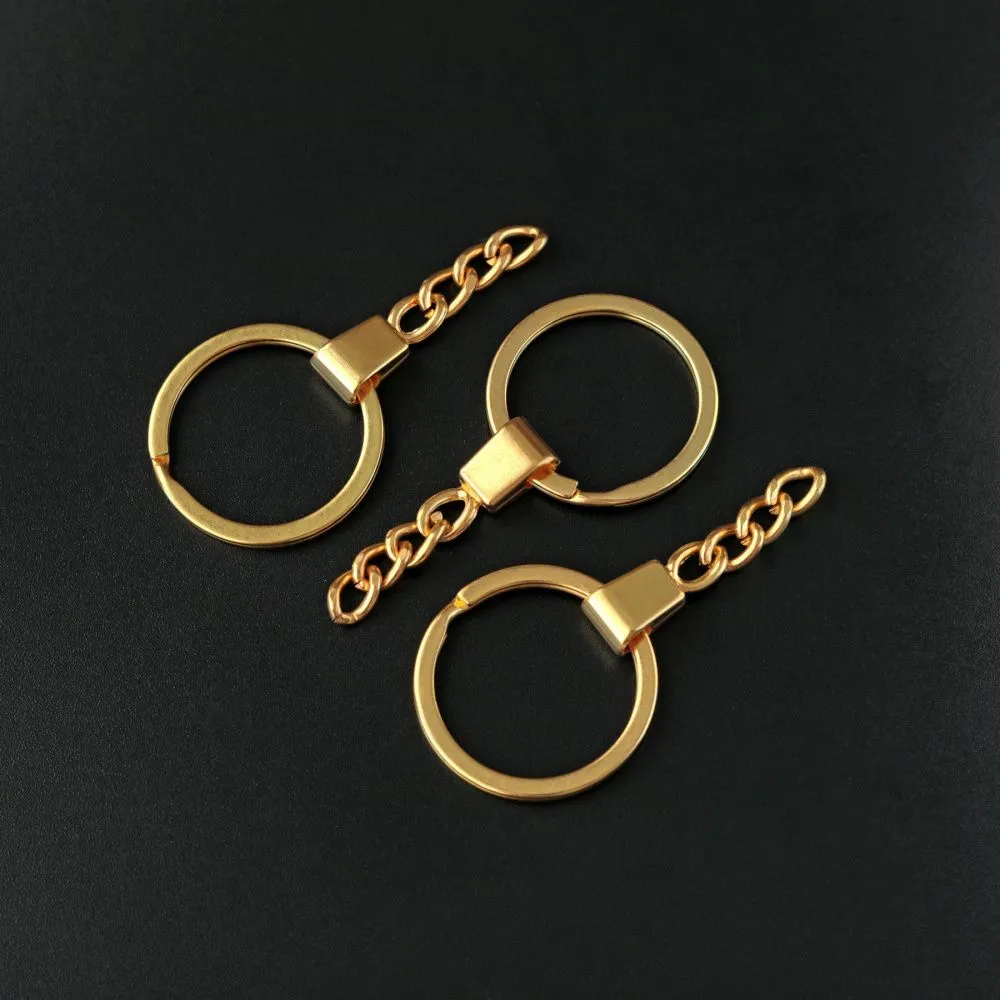 кольцо для брелоков, сталь, цвет золото, 62 мм