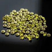 Стразы горный хрусталь, цвет лимонный, 2.8 мм (уп 10 шт)